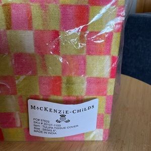 Mackenzie Childs brand new fabric tissue cover